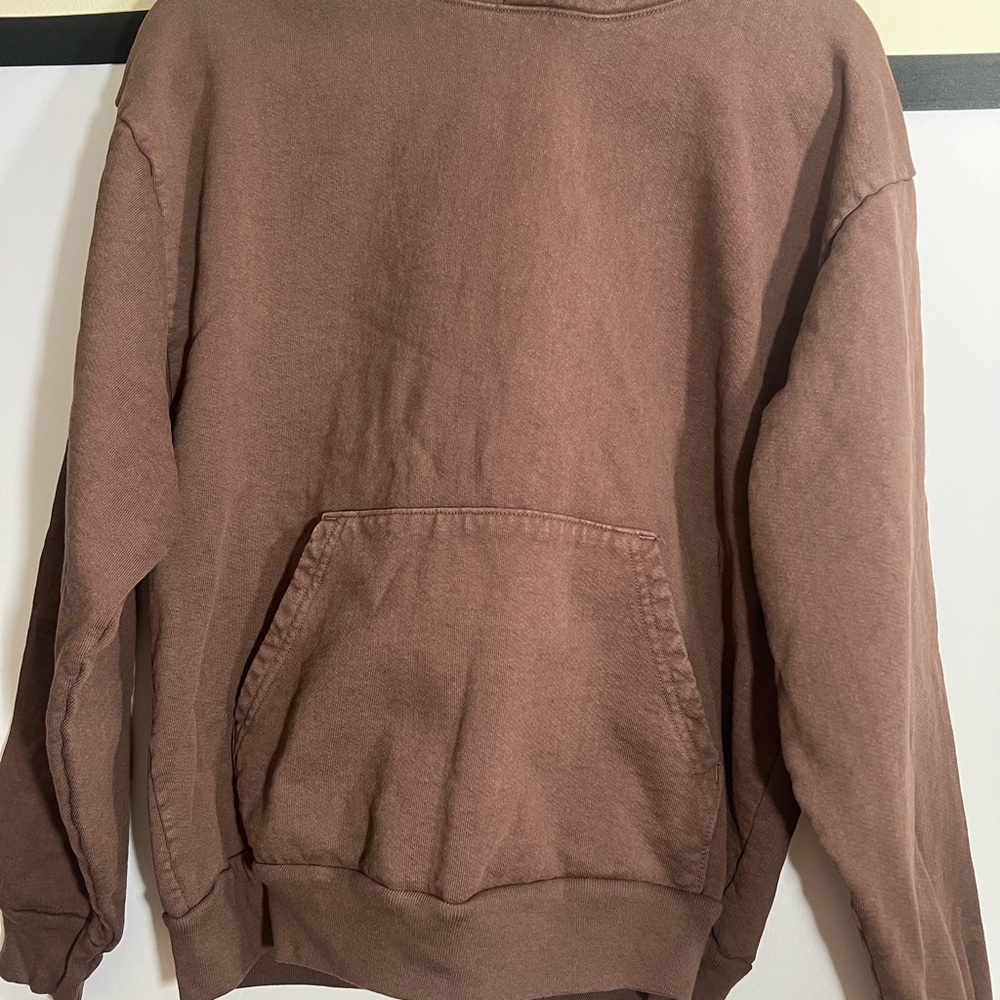 Los Angeles Apparel Chocolate Brown Hoodie Size M